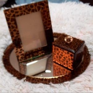 3 Piece Tray, Picture Frame & Jar Set